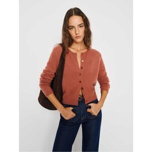 NWT Reformation Clara Cashmere Cardigan in Rosewood M